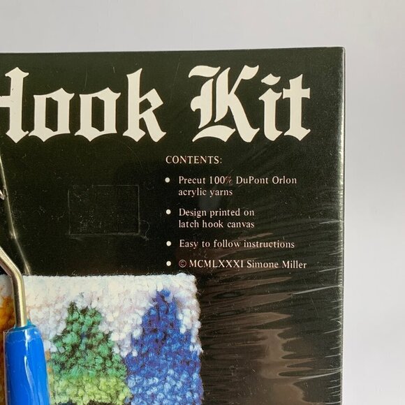 Millcraft Latch Hook Kit Crayons New Vintage 12 x 12" - Picture 4 of 5